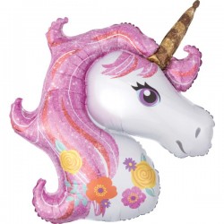 Ballon Alu Licorn Magique 43 cm