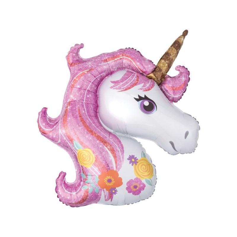 Ballon Alu Licorn Magique 43 cm