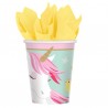 8 Gobelets papier Licorn Magique 250 ml
