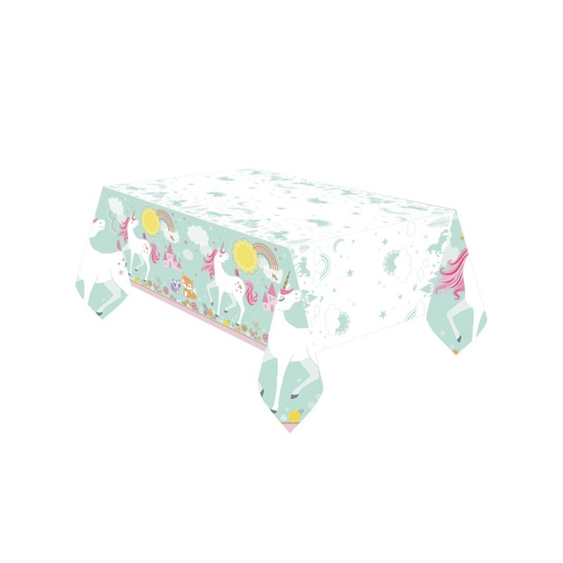 Nappe plastifiee Licorn Magique 137 x 243 cm