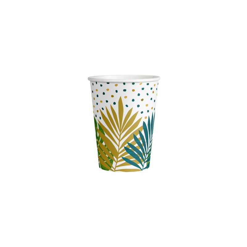 8 Gobelets en papier 250 ml Key west