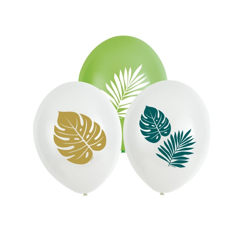 6 Ballons Latex Key west 28 cm