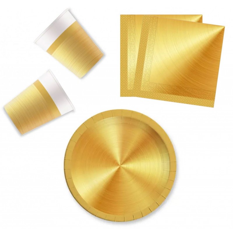 Kit de fête doré 36 pcs