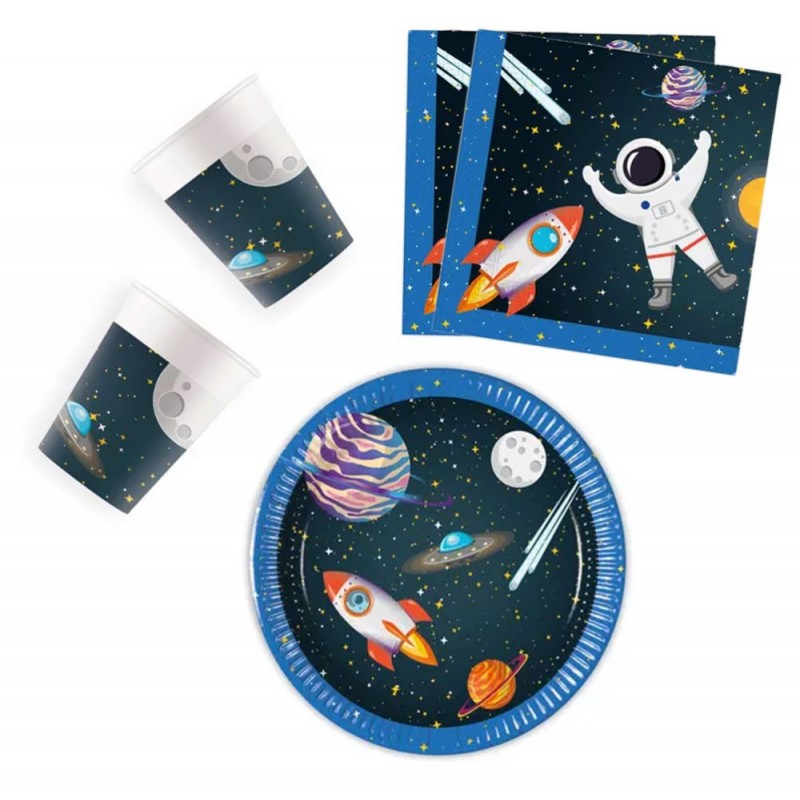 Kit de fête Fusée spatiale  36 pcs