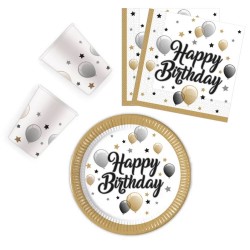 Kit Happy Birthday ballon-étoile 36 pcs