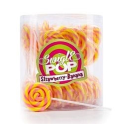 SUCETTE RONDE 12g SWIGLE POP FRAISE BANANE