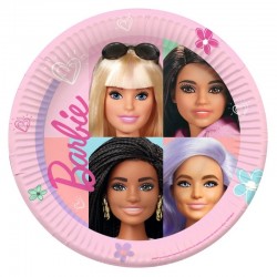 8 Assiettes Rondes Barbie