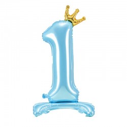 Chiffre 1 Stand Up BABY BLUE 32″ (81cm)