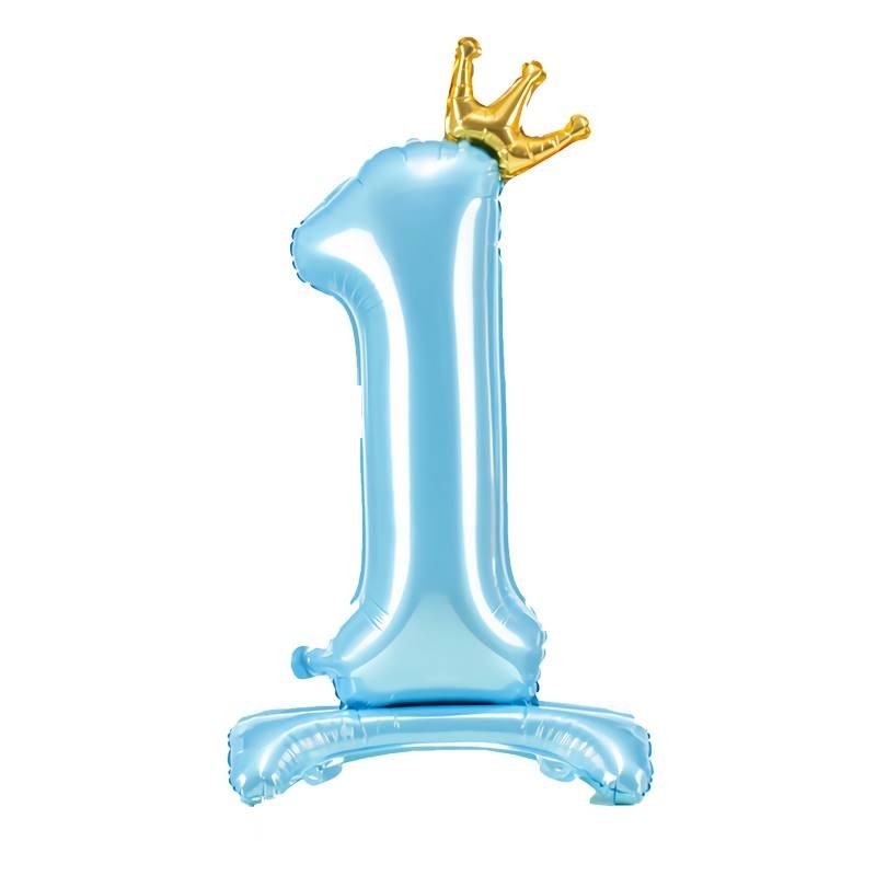 Chiffre 1 Stand Up BABY BLUE 32″ (81cm)