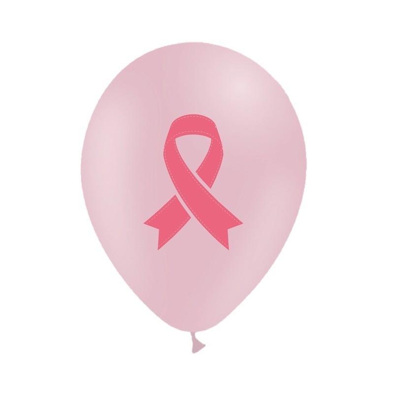 8 Ballons latex 11"  NOEUD ROSE
