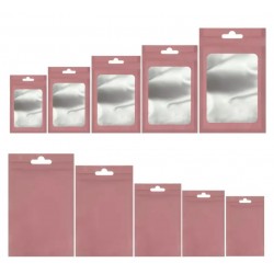 Sachet zippé Rose 32 cm