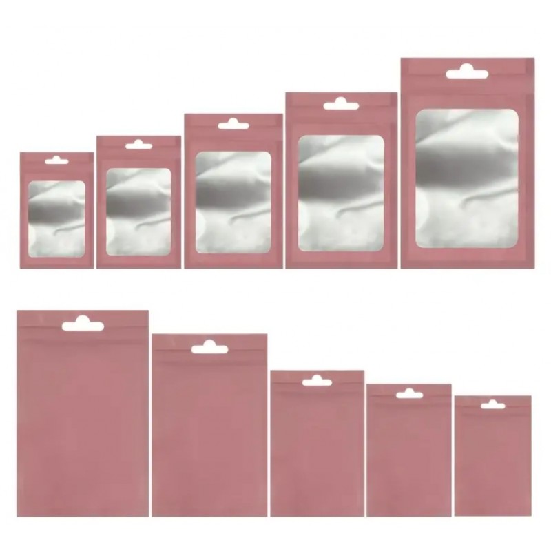 Sachet zippé Rose 32 cm