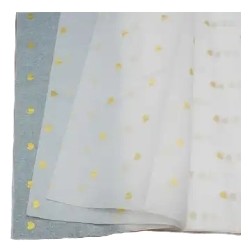 Papier soie translucide cœur