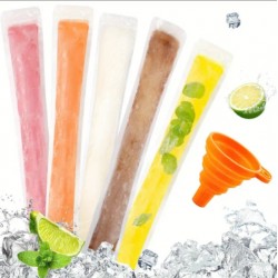 100 Sachets Crème glacée 5 cm x 28 cm