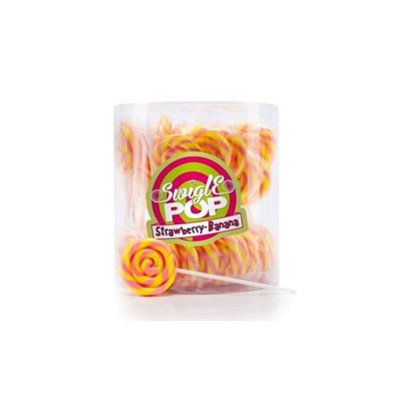 SUCETTE RONDE 12g SWIGLE POP FRAISE BANANE