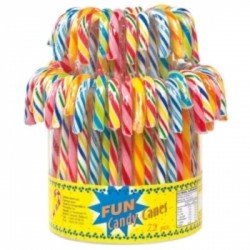 Candy Canes TUTTI-FRUTTI 72 Pcs