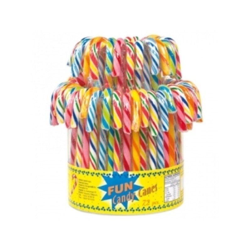 Candy Canes TUTTI-FRUTTI 72 Pcs