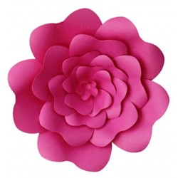 Fleur en papier Fushia 30 cm