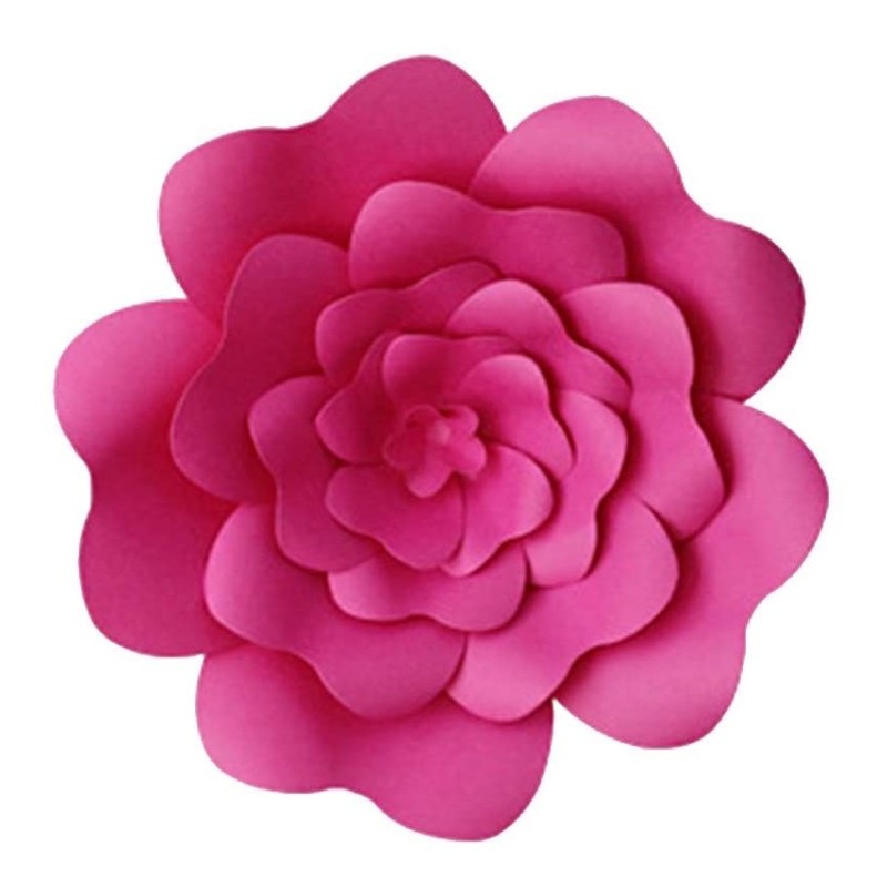 Fleur en papier Fushia 30 cm