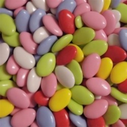 Dragées chocolat multicolore 1kg