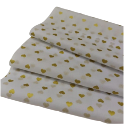Papier en soie translucide cœur