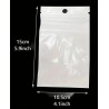Sachet auto-scellant plastique  15 cm × 10 cm