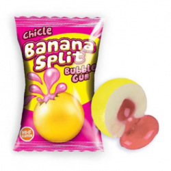Bubble gum banana split