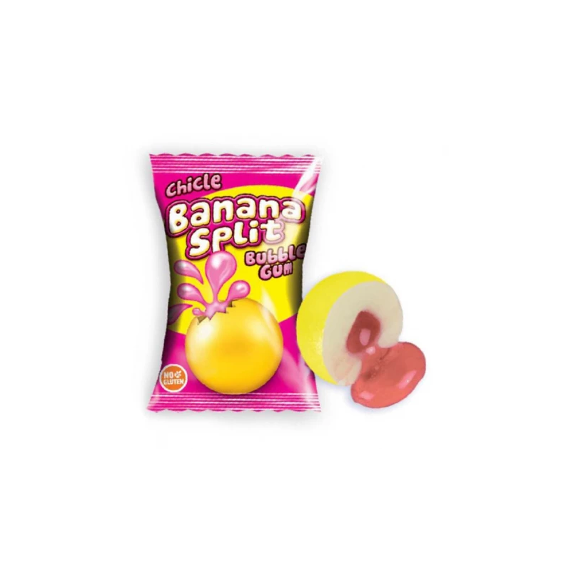 Bubble gum banana split