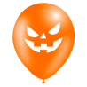 8 ballons orange Imprimé Citrouille