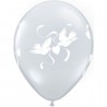 Ballon transparent 11" colombes d'amour