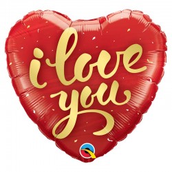 Ballon Alu love or 45cm