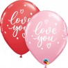 Ballon love you rose rouge 28cm