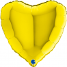 Ballon Alu Cœur jaune 18"_ 45 cm