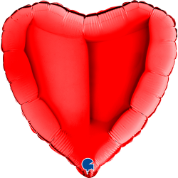 Ballon Alu Cœur rouge 18"_ 45 cm