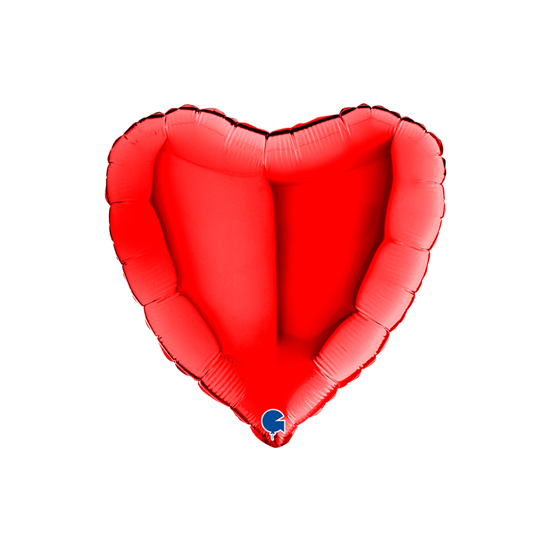 Ballon Alu Cœur rouge 18"_ 45 cm