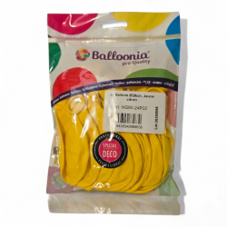 24 ballons latex 11" (28cm) standard jaune citron 🍋