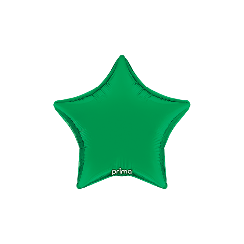Ballon Alu Étoile vert 18"_ 45 cm