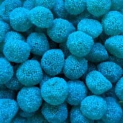 Bonbons Mûre perlées bleues