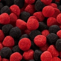 Bonbons Mûre perlées rouge noires