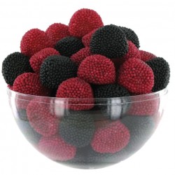 Bonbons Mûre perlées rouge noires