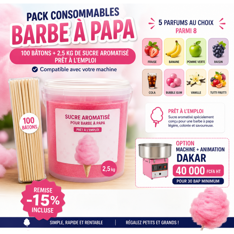 Pack Barbe à Papa Complet