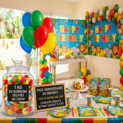 Pack Anniversaire 20 personnes