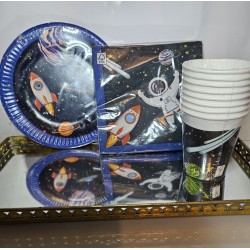 Kit de fête Fusée spatiale  36 pcs