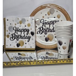 Kit Happy Birthday ballon-étoile 36 pcs
