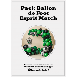 Pack Ballon de Foot - Esprit Match (Maison)