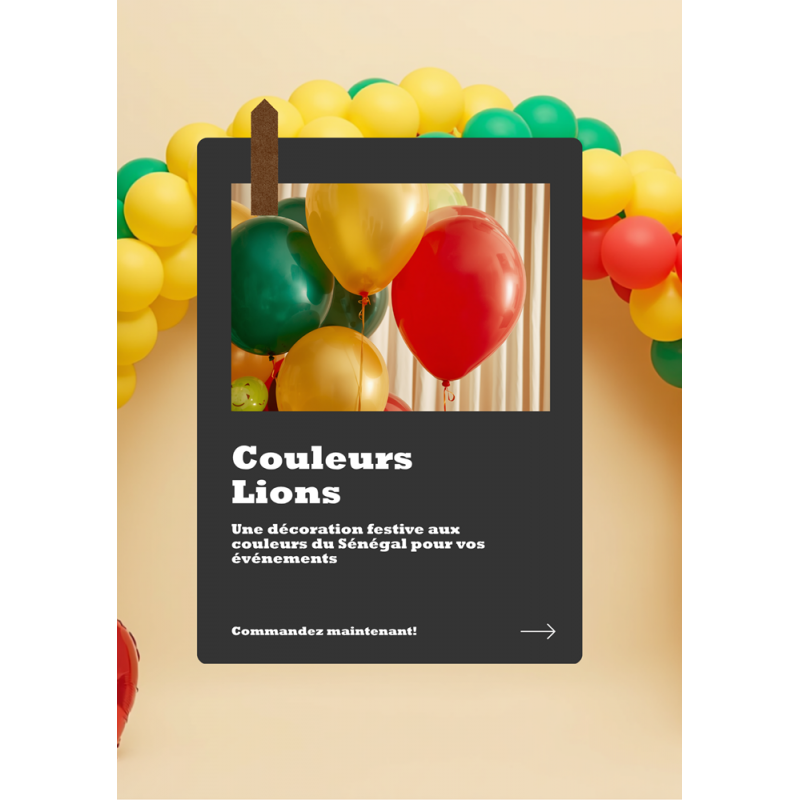 Pack Deco Football - Couleurs Lions (Essentiel)