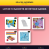 Lot de 10 sachets de retour garnis