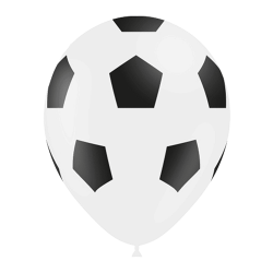 Pack de 5 ballons · Foot Pentagone · 12″ (30 cm)
