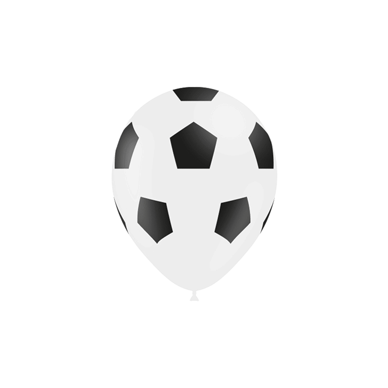 Pack de 5 ballons · Foot Pentagone · 12″ (30 cm)