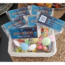 Sachet vide avec chevalet personnalisé